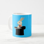 magisches Vintages Spitzenhutkaninchen Kaffeetasse (Vorderseite Links)