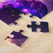 Magisches Violett Viele Monde im wolkigen Universu Puzzle (Seite)
