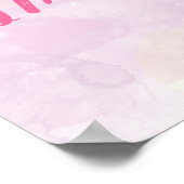 Magisches Vorstellungsplakat (Pink) Poster (Ecke)