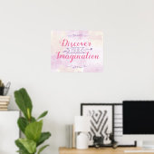 Magisches Vorstellungsplakat (Pink) Poster (Heimbüro)