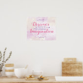 Magisches Vorstellungsplakat (Pink) Poster (Küche)