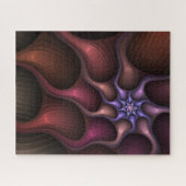 Magisches Wachstum Modernes Abstraktes farbiges Fr Puzzle (Horizontal)