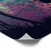 Magisches Wald-Psychedelic-Plakat 3 Poster (Ecke)