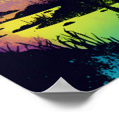 Magisches Wald Psychedelic Poster 2 (Ecke)
