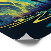 Magisches Wald Psychedelic Poster 5 (Ecke)