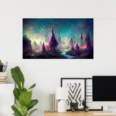 Magisches Waldposter Poster (Heimbüro)