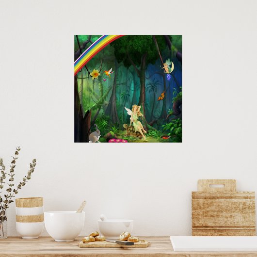 Magisches Waldposter Poster (Küche)