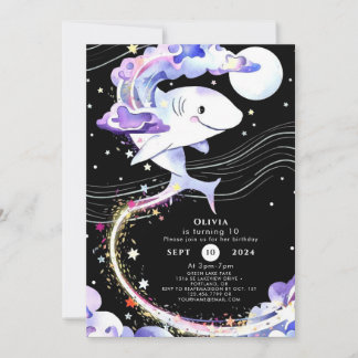 Magisches Wasserfarben, benutzerdefinierter Hai Ge Einladung