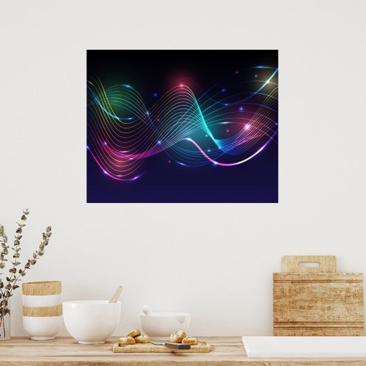 Magisches Wave Poster (Küche)