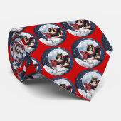 Magisches Weihnachten Sheltie Krawatte (Gerollt)