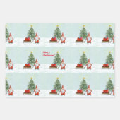 Magisches Weihnachtsbummelpapier-Set Geschenkpapier Set (Vorderseite 2)