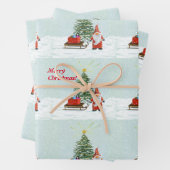 Magisches Weihnachtsbummelpapier-Set Geschenkpapier Set (Beispiel)