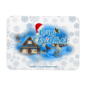 Magisches Weihnachtsdorf Magnet (Horizontal)