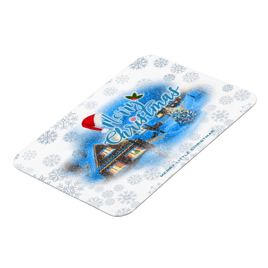 Magisches Weihnachtsdorf Magnet (Linke Seite)