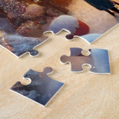 Magisches Weihnachtsdorf Santa Reindeer Winter Puzzle (Seite)