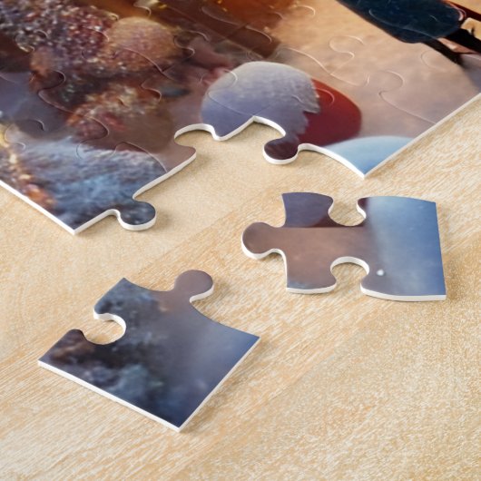 Magisches Weihnachtsdorf Santa Reindeer Winter Puzzle (Seite)