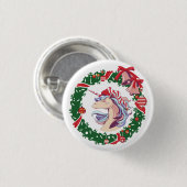 Magisches Weihnachtslied Button (Vorne & Hinten)
