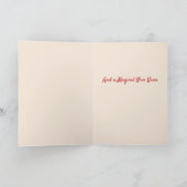 Magisches Weihnachtslied Feiertagskarte (Innenseite)