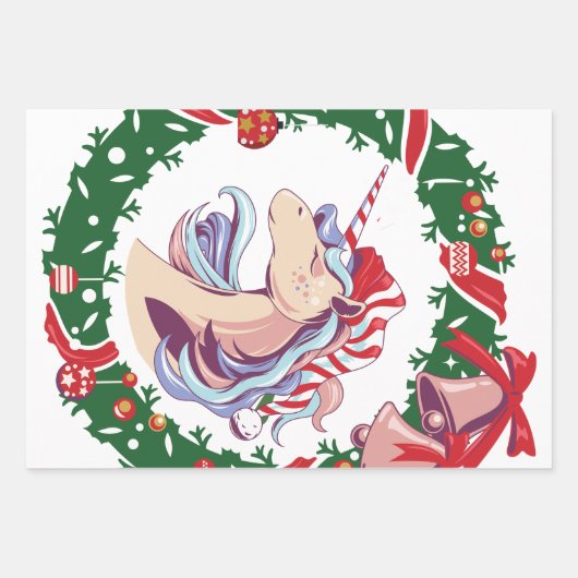 Magisches Weihnachtslied Geschenkpapier Set (Vorderseite 2)