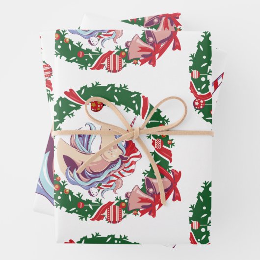 Magisches Weihnachtslied Geschenkpapier Set (Beispiel)