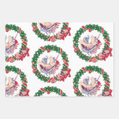 Magisches Weihnachtslied Geschenkpapier Set (Vorderseite)