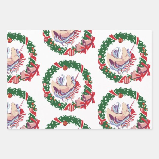 Magisches Weihnachtslied Geschenkpapier Set (Vorderseite)