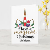 Magisches Weihnachtslied Karte (Gelbe Blume)