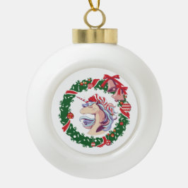 Magisches Weihnachtslied Keramik Kugel-Ornament