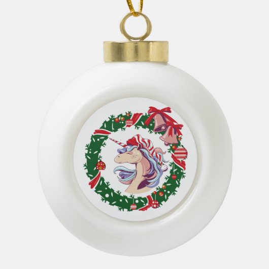 Magisches Weihnachtslied Keramik Kugel-Ornament (Vorderseite)