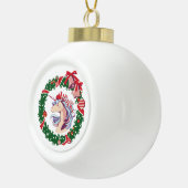 Magisches Weihnachtslied Keramik Kugel-Ornament (Rechts)