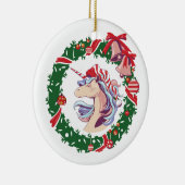 Magisches Weihnachtslied Keramik Ornament (Rechts)