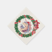 Magisches Weihnachtslied Serviette (Ecke)