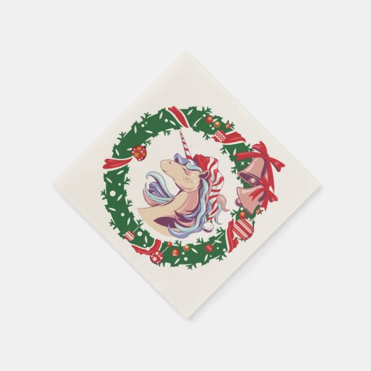 Magisches Weihnachtslied Serviette (Ecke)