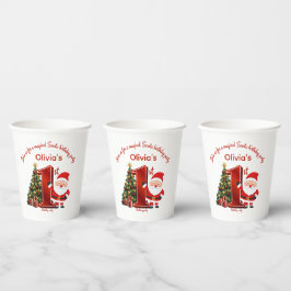 Magisches Weihnachtsmann-Geburtstagsdesign für Kin Pappbecher
