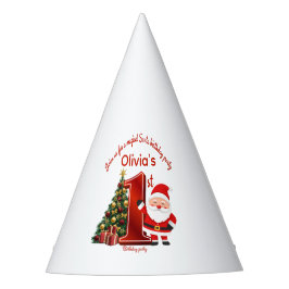 Magisches Weihnachtsmann-Geburtstagsdesign für Kin Partyhütchen