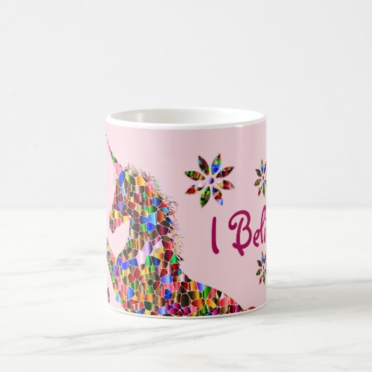 Magisches Whimsikisches Einhorn Kaffeetasse (Mittel)