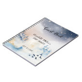 Magisches Winter Landscape Baby Shower Gästebuch Notizblock (Linke Seite)