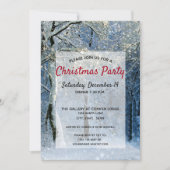 Magisches Winter Wonderland Weihnachts-Party Einladung (Vorderseite)