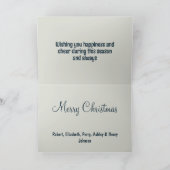 Magisches Winterdorf Feiertagskarte (Innenseite)