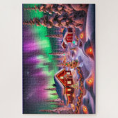 Magisches Winterwunderland: Santa's Village Puzzle (Vertikal)
