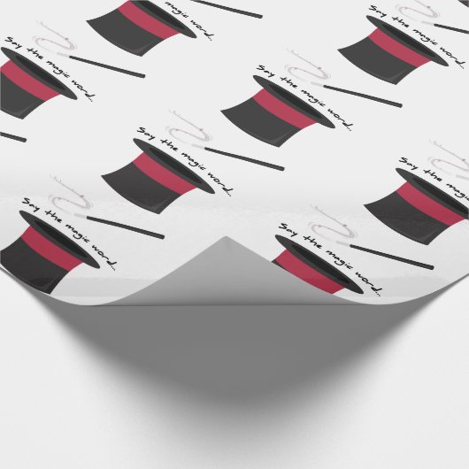 Magisches Wort Geschenkpapier (Ecke)