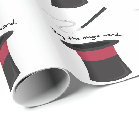 Magisches Wort Geschenkpapier (Rolleneckpunkt)