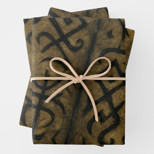 Magisches Wrapping Paper Flat Sheet Set 3 Geschenkpapier Set (Beispiel)