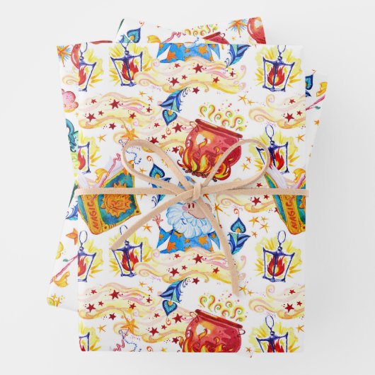 Magisches Zauberpapier-Set 3 Geschenkpapier Set (Beispiel)