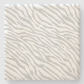 Magisches Zebra-Streifen-Klicken, zum der grauen Steinuntersetzer (Vorderseite)