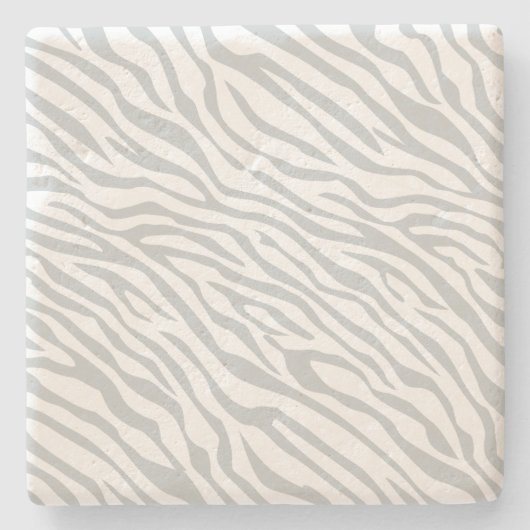 Magisches Zebra-Streifen-Klicken, zum der grauen Steinuntersetzer (Vorderseite)