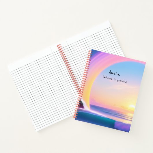 Magisches Zitat zur Bestätigung Notizblock (Innenseite)