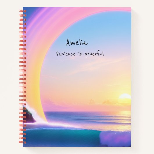 Magisches Zitat zur Bestätigung Notizblock (Vorderseite)