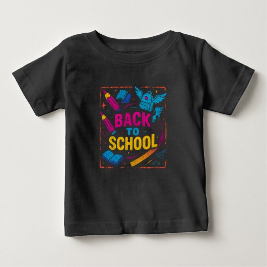 Magisches Zurück zur Schule - Fantasiedesign Baby T-shirt (Vorderseite)