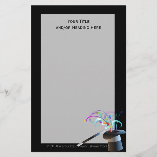 Magisches Zylinder-Briefpapier Briefpapier (Vorderseite)